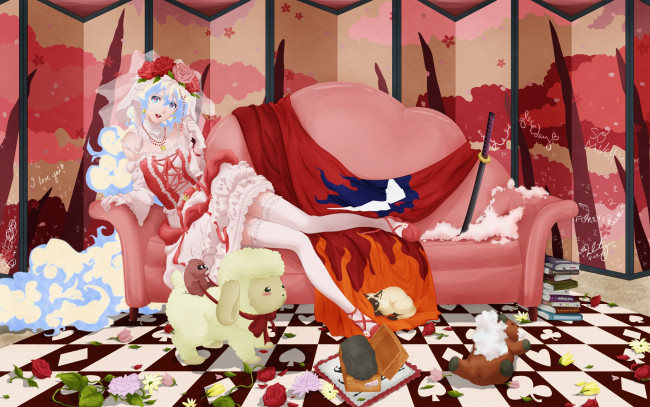 Обои картинки фото аниме, tengen toppa gurren-lagann, девушка