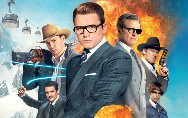 Обои картинки фото кино фильмы, kingsman,  the golden circle, the, golden, circle