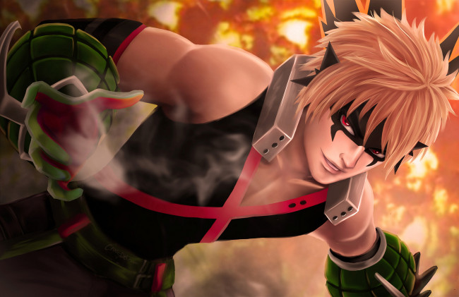 Обои картинки фото аниме, boku no hero academia, моя, геройская, академия