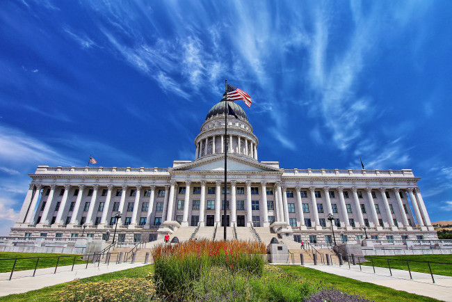 Обои картинки фото utah state capitol, города, - здания,  дома, простор