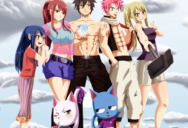 Обои картинки фото аниме, fairy tail, fairy, tail