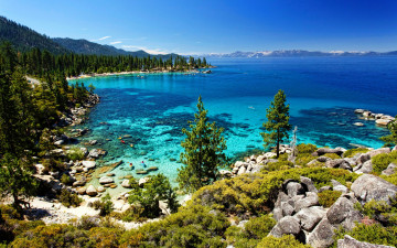 Картинка tahoe+lake sierra+nevada usa природа реки озера tahoe lake sierra nevada