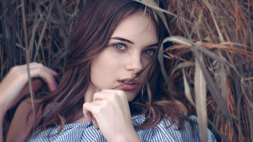 Картинка девушки -+лица +портреты шатенка взгляд