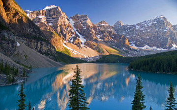 Картинка moraine+lake banff+national+park природа реки озера moraine lake banff national park
