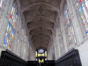 обоя kings college chapel cambridge, uk, интерьер, убранство,  роспись храма, kings, college, chapel, cambridge