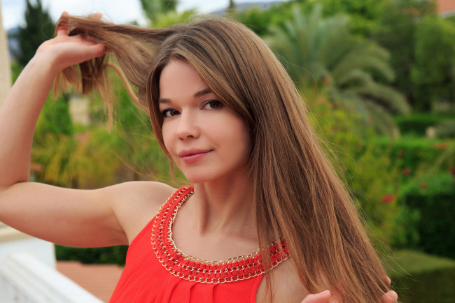 Обои картинки фото девушки, екатерина котёнова, карие, глаза