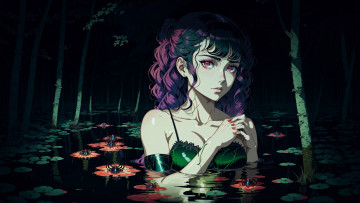 Картинка аниме пейзажи +природа нейросети графика нейроарт ai art нейронные сети рисунки нейро искусство