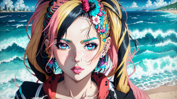 Картинка аниме unknown +другое+ нейросети графика нейроарт ai art нейронные сети рисунки нейро искусство