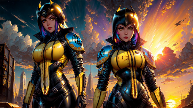 Обои картинки фото аниме, оружие,  техника,  технологии, нейросети, графика, нейроарт, ai, art, нейронные, сети, рисунки, нейро, искусство