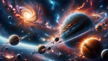 Картинка космос арт планеты