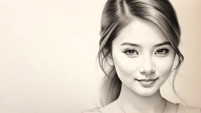 Обои картинки фото рисованное, люди, девушка, лицо