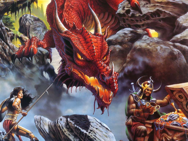 Обои картинки фото дракон, фэнтези, драконы