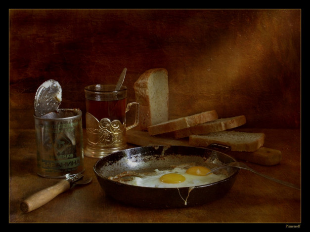 Обои картинки фото любовь, пименова, холостяцкая, трапеза, еда, натюрморт