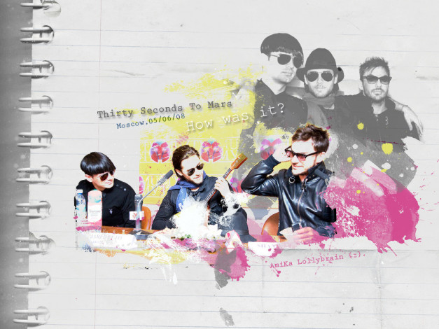 Обои картинки фото музыка, 30, seconds, to, mars