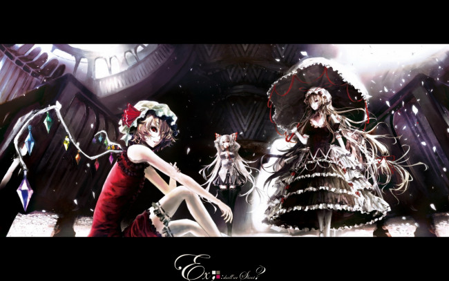 Обои картинки фото аниме, touhou