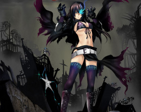 Картинка аниме black rock shooter