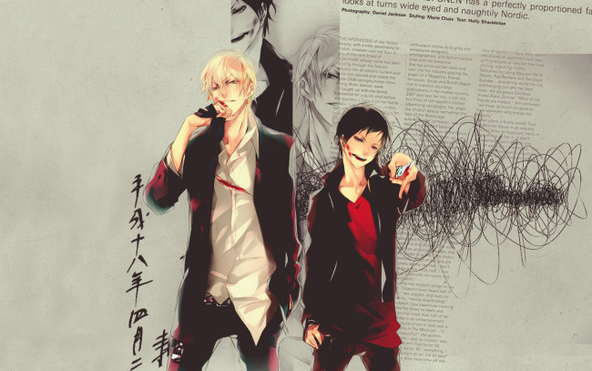 Обои картинки фото аниме, dyurarara