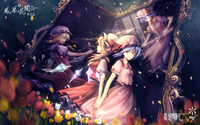 Обои картинки фото аниме, touhou