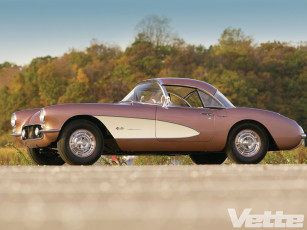 Картинка 1957 chevrolet corvette автомобили