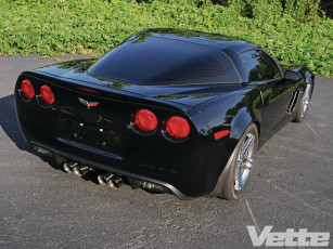Картинка 2007 c6 z06 trust in vengeance автомобили corvette