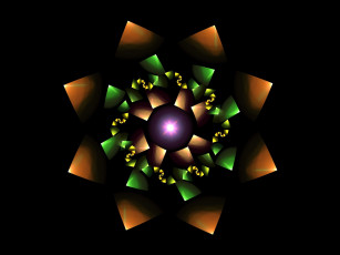 Картинка 3д графика fractal фракталы абстракция