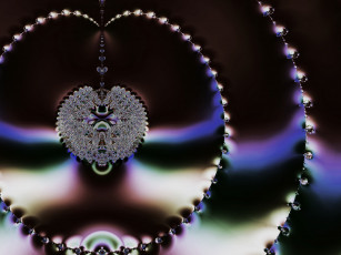 Картинка 3д графика fractal фракталы тёмный узор фрактал