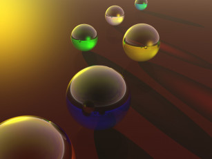 Картинка 3д графика шары