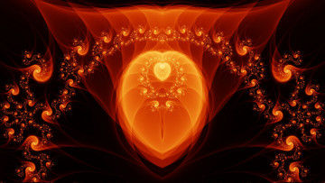 Картинка 3д графика fractal фракталы узор тёмный