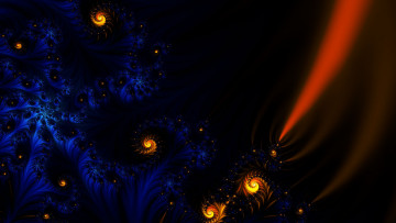 Картинка 3д графика fractal фракталы узор тёмный