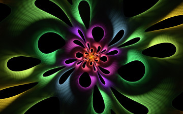 Картинка 3д графика fractal фракталы фрактал тёмный