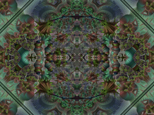 Картинка 3д графика fractal фракталы узор фон цвета