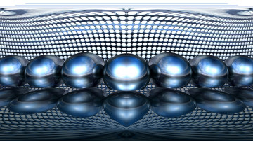 Картинка 3д графика шары узор фон