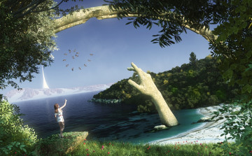 Картинка 3д графика fantasy фантазия рука