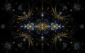 Картинка 3д графика fractal фракталы узор цвета фон