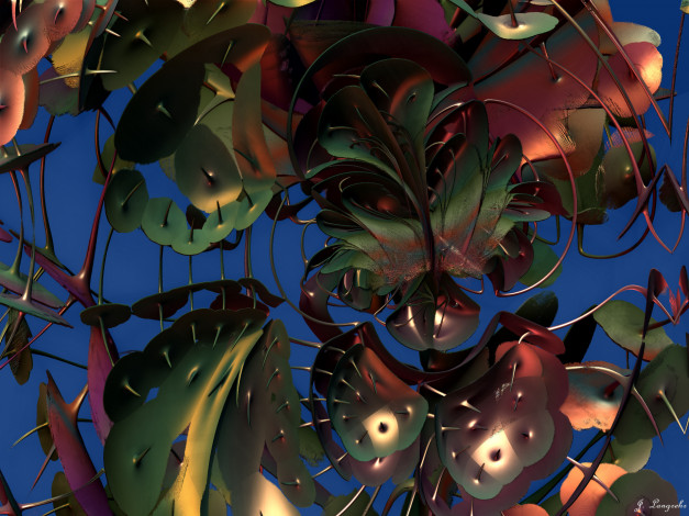 Обои картинки фото 3д, графика, fractal, фракталы, узор, цвета, фон