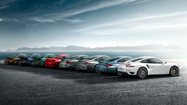 Обои картинки фото porsche, 911, turbo, автомобили, элитные, спортивные, германия, dr, ing, h, c, f, ag