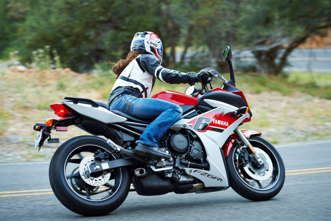 Обои картинки фото мотоциклы, yamaha, 2014, fz6r