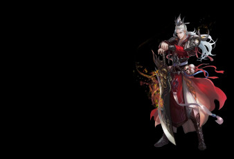 Картинка фэнтези люди меч воин парень оружие доспехи