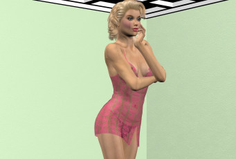 Картинка 3д+графика люди+ people фон взгляд девушка