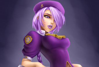 Картинка рисованные люди девушка взгляд фон бирет