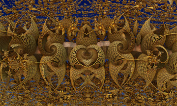 Картинка 3д+графика фракталы+ fractal цвета фон узор