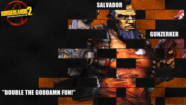 Обои картинки фото видео игры, borderlands 2, фон, оружие, воин