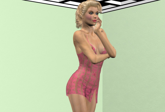 Обои картинки фото 3д графика, люди , people, фон, взгляд, девушка