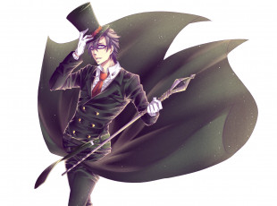 Картинка аниме unknown +другое арт парень шляпа плащ