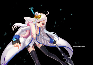 Картинка аниме оружие +техника +технологии копьё арт девушка фон sheltea dungeon fighter online