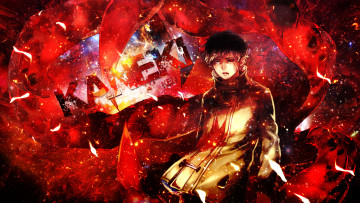 Картинка аниме tokyo+ghoul dinocojv абстракция парень канеки кен токийский гуль