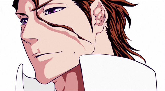 Обои картинки фото аниме, bleach, sosuke, aizen, злодей, мужчина, лицо, арт