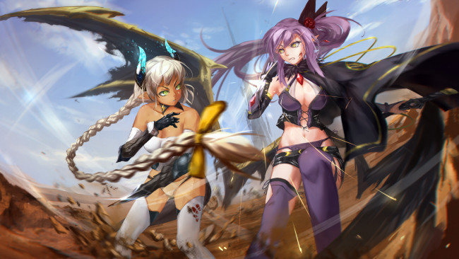 Обои картинки фото аниме, pixiv fantasia, девушки, арт, cz, pixiv, fantasia