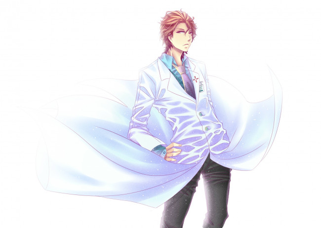 Обои картинки фото аниме, unknown,  другое, фон, парень, арт