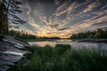 Картинка природа реки озера река лес